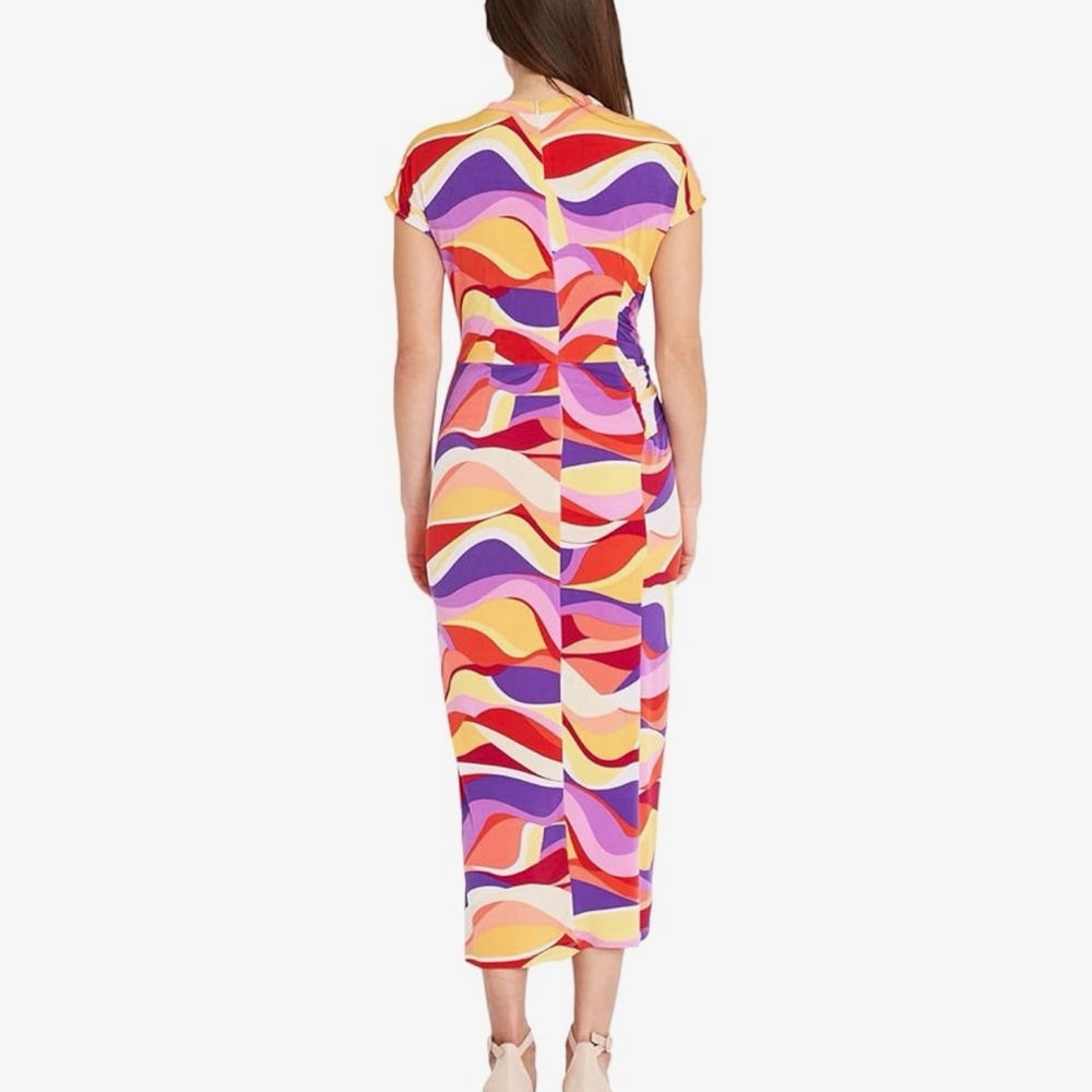 🆕 Donna Morgan Vibrant High Low Dress Size 10 - Picture 2 of 6